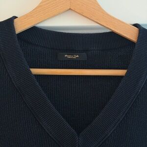 Massimo Dutti Navy Sweater Vest